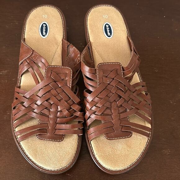 Dr. Scholl's | Leather Weave Sandals Size 10 - Picture 1 of 6